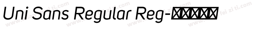 Uni Sans Regular Reg字体转换